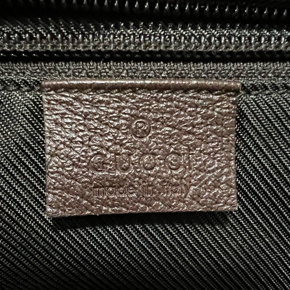 💯 Authentic GUCCI Web Zip Tote GG Canvas - Picture 14 of 16